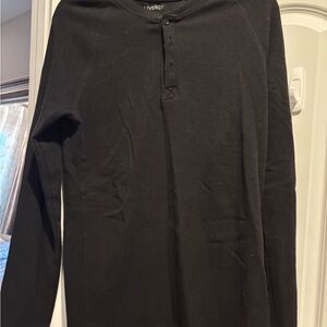 Men's Black Long Sleeve Shirt